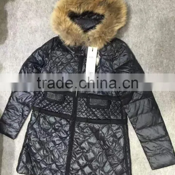 GZY Folding Down Jacket Kid Girls Winter Coat Stock Breathable Slim Model Export African Export Gunagzhou Warehouse Cheap Deli photo-2