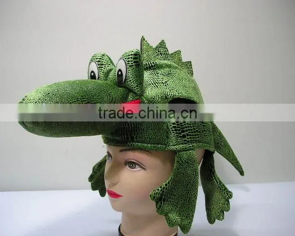 Plush Crocodile Hat ,Cartoon Animal Hat,winter Hat, Stuffed Toys