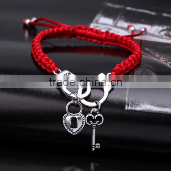 2016 Fashion Couple Bracelet Unique Design Couple Handcuffs Bracelets High End for Valentine Gift photo-2