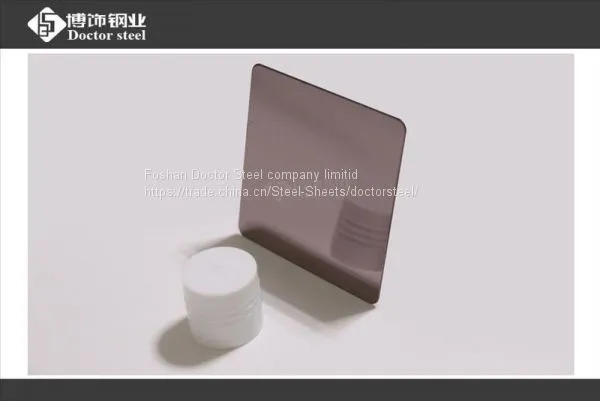 1mm Thickness Super Bronze Color Mirror Stainless Steel Plate photo-4