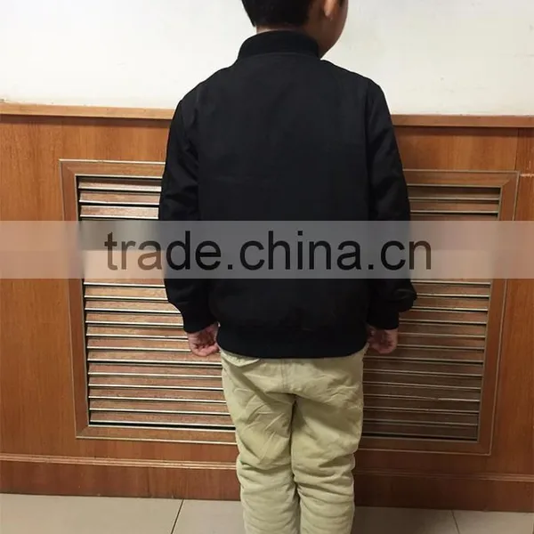 Newest Design European Style Black Plain Girls Fancy Jacket photo-3