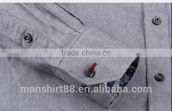 Shirt New Fashion 100% Cotton Business Shirt for Men Button Down Long Sleeve photo-4