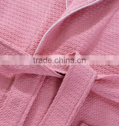100% Cotton Plus Size Quilted Waffle Bathrobe for Wholesale photo-5