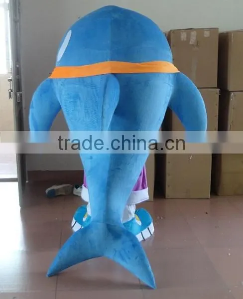 With Clear Visual Holes Dolphin Mascot Costume Adult Dolphin Mascot Costumes photo-3