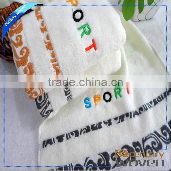 Wholesale Soft Letter Jacquard 100% Cotton Face Towel photo-3