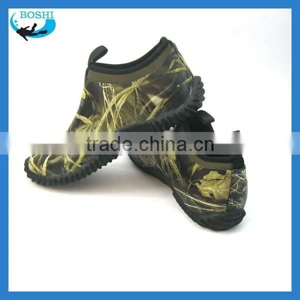 2015 Hot Selling Men's Neoprene Rubber Camo Low Shoes Waterproof Boots photo-2