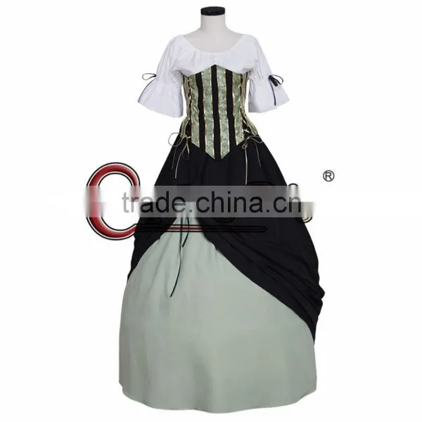 Custom Made Medieval Victorian Renaissance Ball Gown for Adult Women Cosplay Costume photo-2