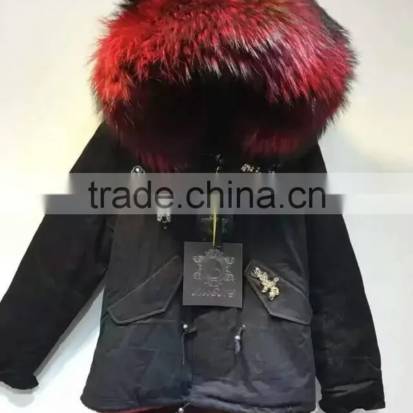 Guangzhou MeiFng 2017 New Style Mulity Color Fur Coat Women Winter Fur Coats photo-3