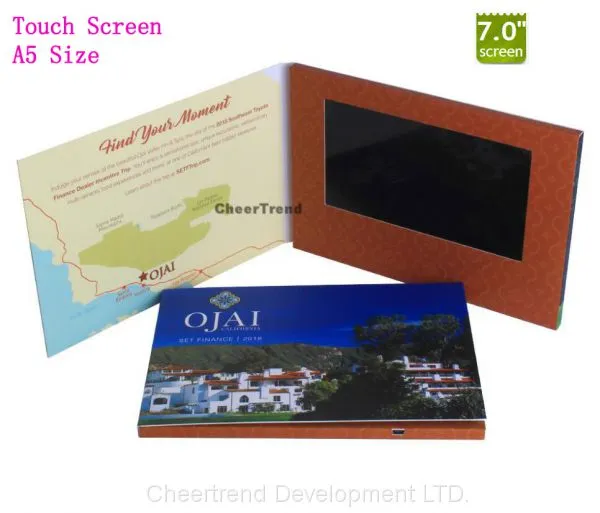 Showcase Company Service 7'' Lcd Video Greeting Card for Business Gifts photo-3