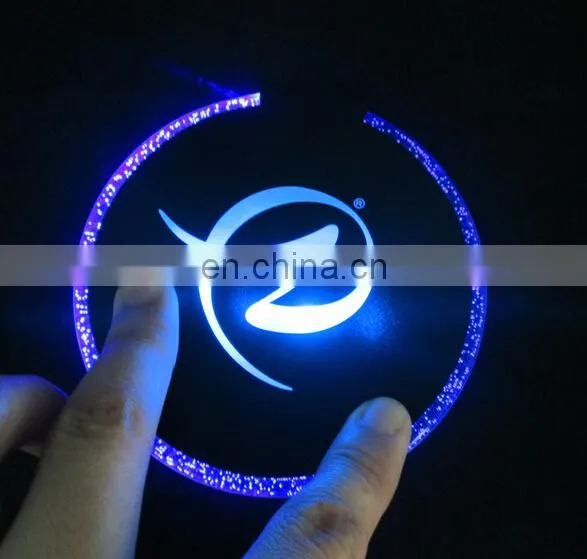 ABS Super Thin 100*10mm Good Quality Led Bottle Coaster Bar Coater Led Flashing Coaster photo-3