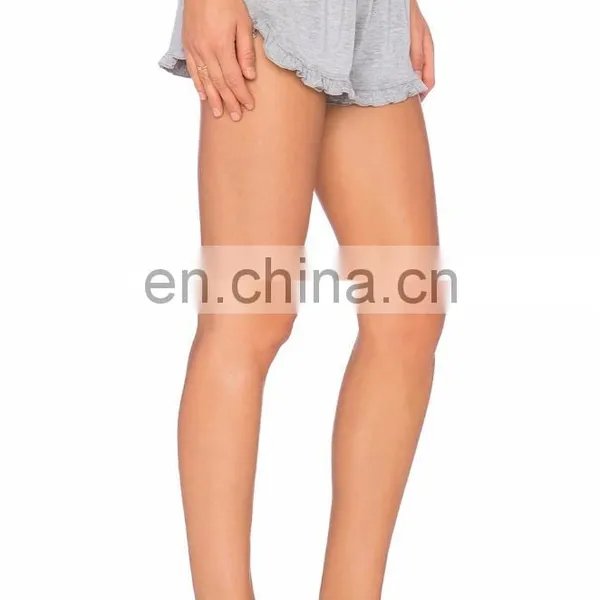 Wholesale Ruffled Hem Sports Gym Shorts photo-3