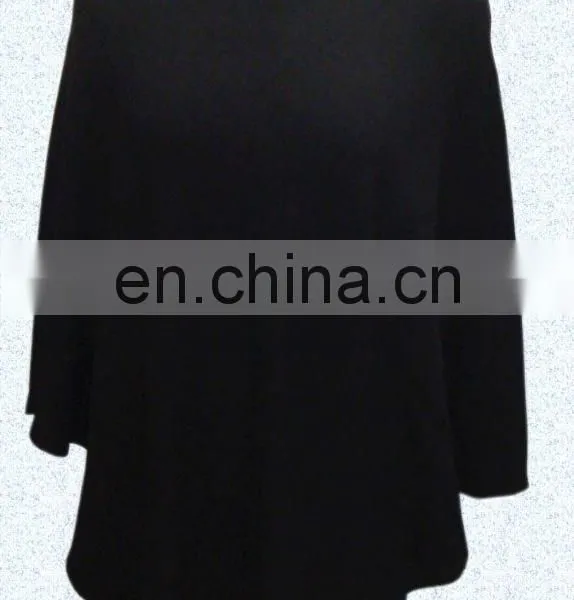Knitted Poncho,Plain Knit, Cable Knit photo-3