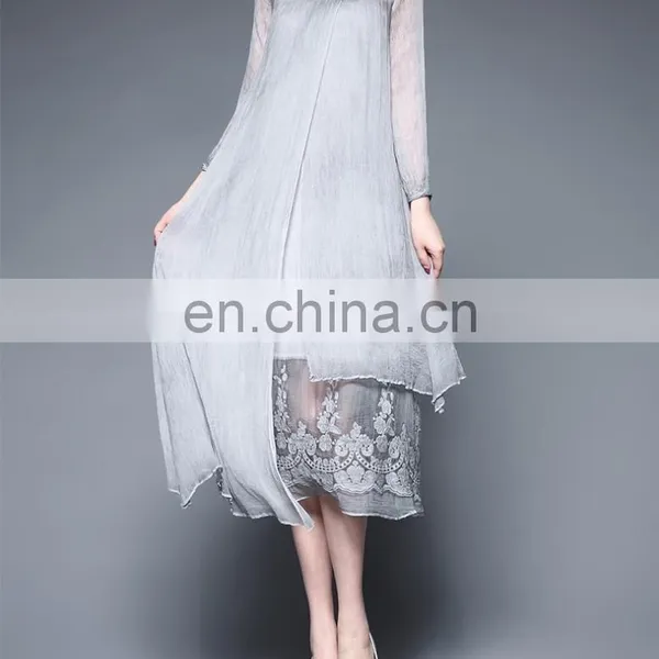 Top Grade Newest Elegant Long Sleeve Dresses One Piece for Women photo-2
