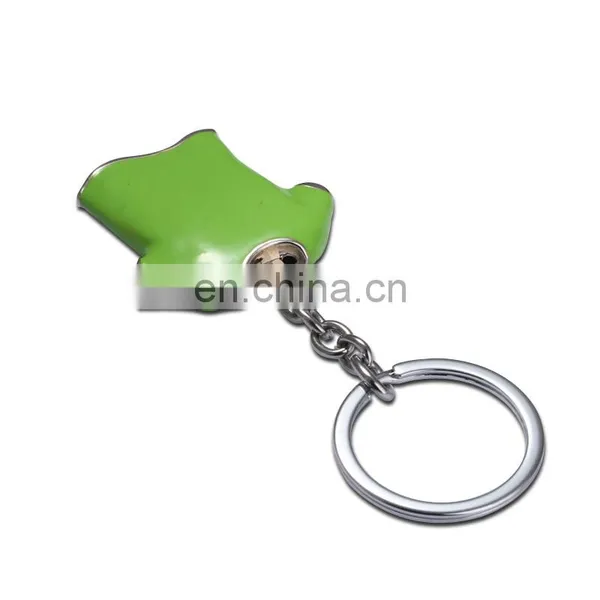 Green Metal Tshirt Keychain ,sportswear Keychain for Football Club photo-2