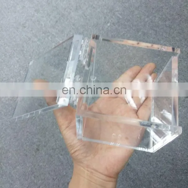 Clear Acrylic Boxes With Hinged Lids photo-3