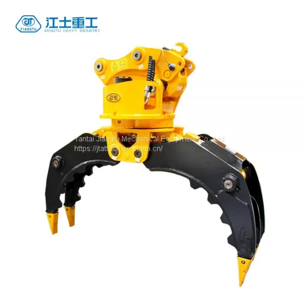 360 Degree Rotating Stone Grapple for SK120 Excavator photo-4