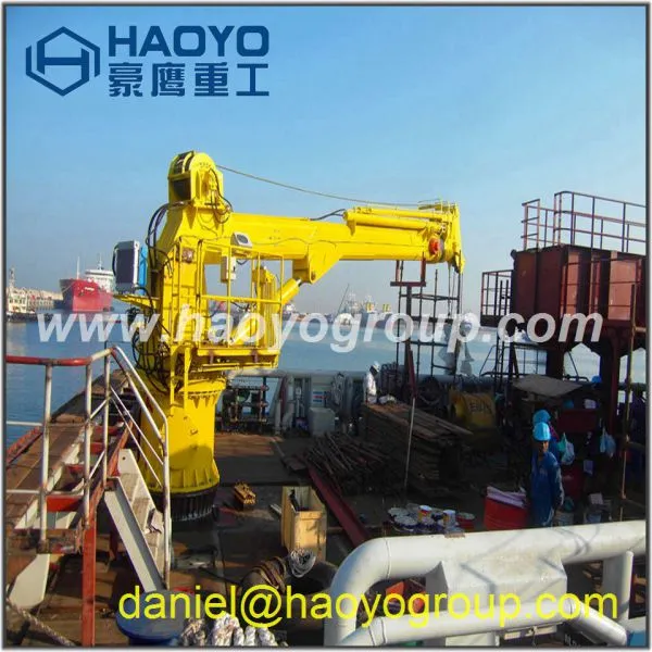 Customized Ship Crane 10m/12m/20m Offshore Marine Crane for Sale photo-3