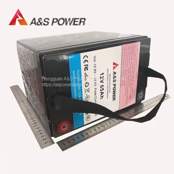 12V 65Ah Deep Cycle Car Battery Rechargeable Lifepo4 Battery Lfp Battery Pack Wholesalers