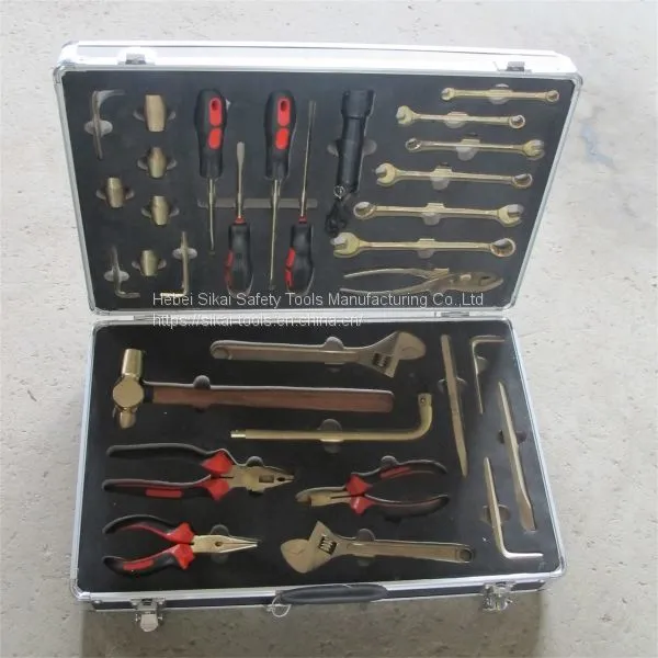 26pcs Hand Tools Set Non Sparking Safety Tools for Oil Gas photo-2