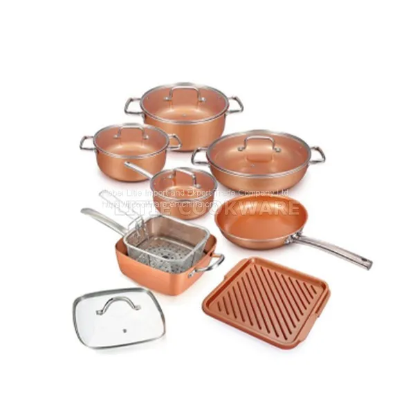 Pressed Aluminum Cookware Set Cookware Set Series Square Shape Series Cast Aluminum Cookware Manufacturers photo-3
