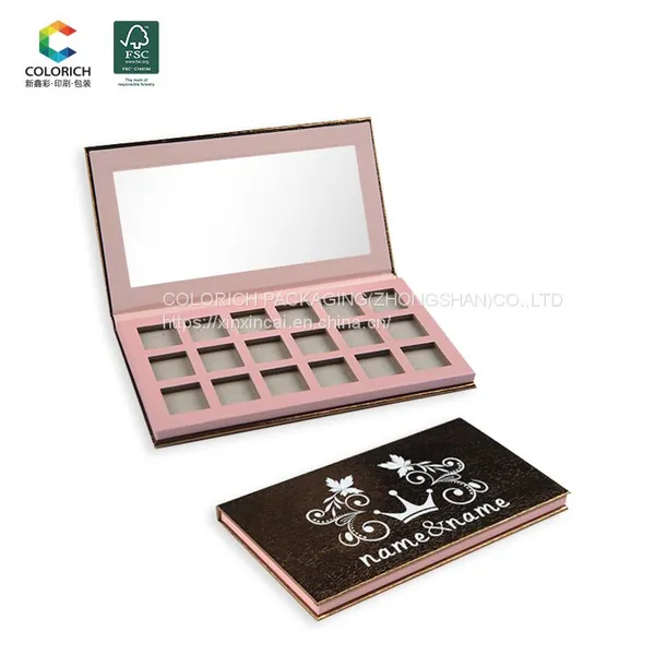 Empty Palette Makeup Eyeshadow Palette Customized Logo Eyeshadow Packaging Gift Packaging Empty Palette Boxes photo-2