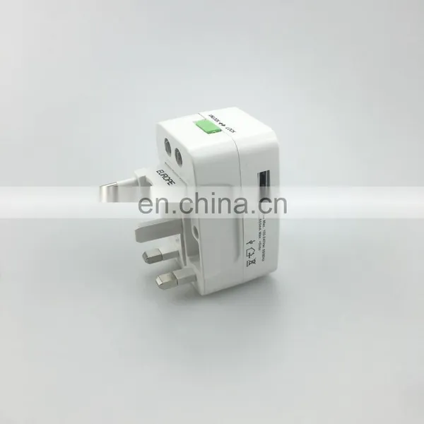 New World International Travel Plug Adapter 33.5w Pd Dual Usb-c Power 3 Usb Wall Charger Outlet Euro Us Uk Adaptor photo-3