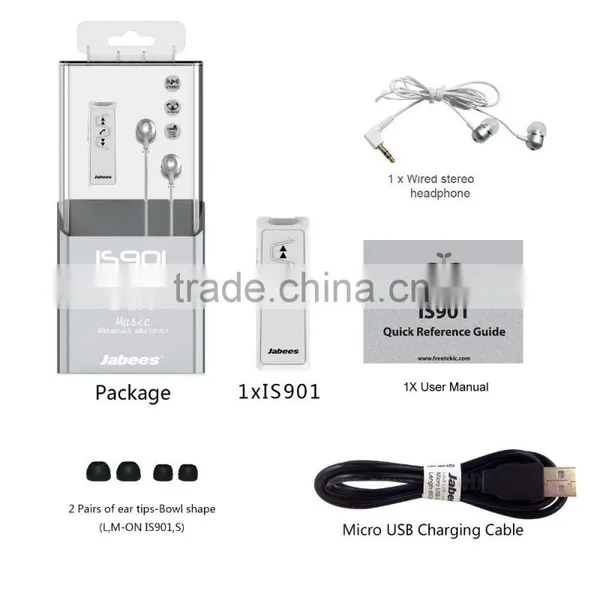 2015 Newest Neck Back Sports V4.1 Bluetooth Earbuds Earphone With Mic photo-4