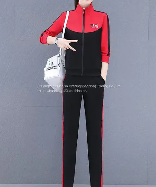 Autumn Coat Fashion Sweater Two-Piece Women's Spring And Autumn Sportswear Suit photo-4