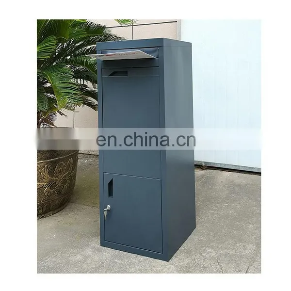 Large Package Waterproof Outside Metal Steel Letter Mail Mailbox Post Wall Mount Outdoor Smart Parcel Delivery Drop Box photo-5