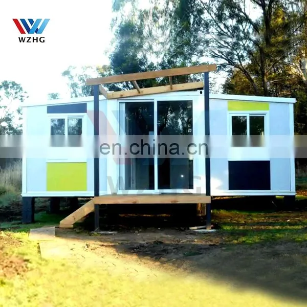 Low Cost Prefab 2 3 Bedroom Modular Homes Granny Flat Villa Design and Drawing photo-4