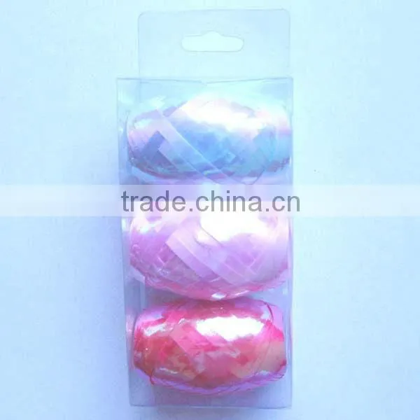 Curly Ribbon Egg for Gift Wrapping, Christmas Decorative Ribbon, Print With Hearts Ribbon Roll for Valentine's Day. photo-5