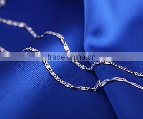 2015 Simple Design Fashion Jewelry Rhodium Plated Cheap Chain Necklace photo-6