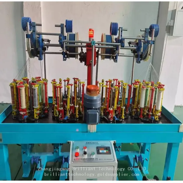 16 Strands 4 Head High Speed Braiding Machine for Shoes Laces and Rope With Take up photo-2