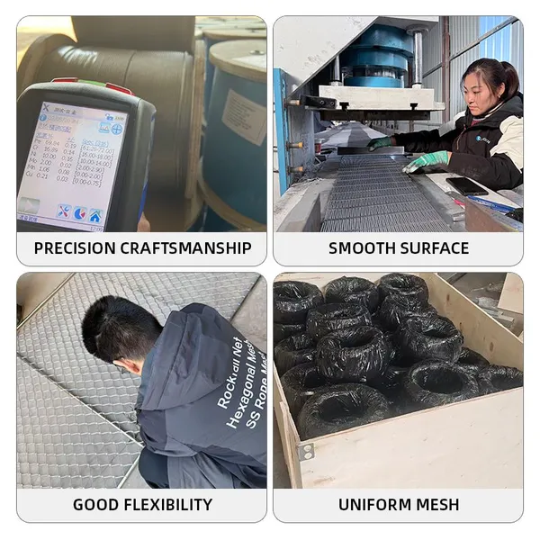 Wholesale Flexible Stainless Steel Rope Mesh Steel Wire Rope Net Galvanized Steel Rope Net Infrastructure Bridge Safety photo-5