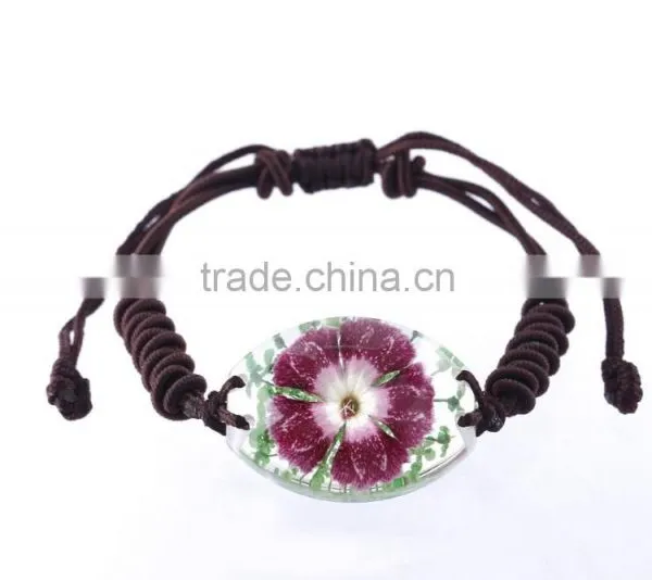 Pretty Real Flower Resin Fashion Bracelet photo-3