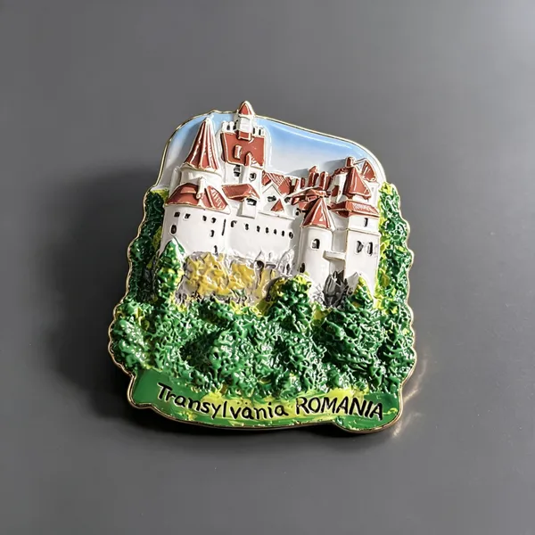 High Quality 3D Embossed Resin Fridge Magnet Custom Logo Travel Souvenir
