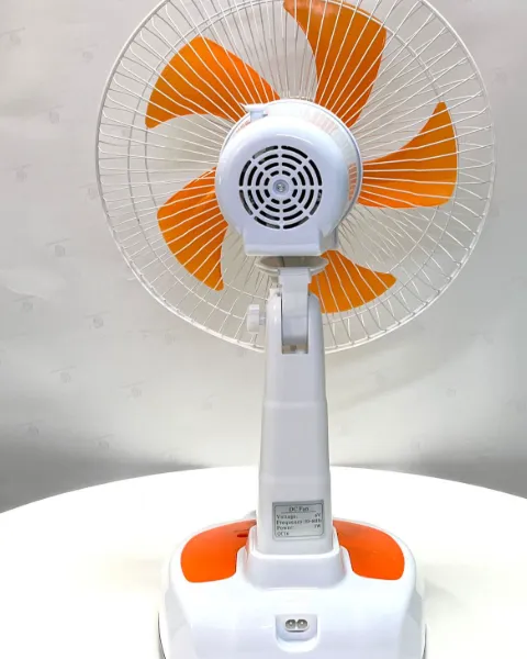 12inch Rechargable Solar Fan With Light With Solar Panel（Wechat:13510231336）