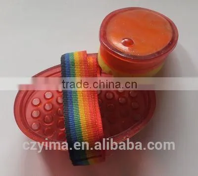 Massage Sponge Brush With Rainbow Strap photo-3