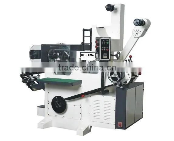 Flatbed letterpress label printing machine with hot-stamping, lamination and die-cutting