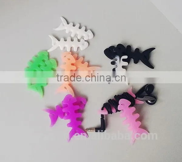 Hotsales Creative Cute Mini Tree Sapling Cable Winder Cord Organizer Silicone Earphone Winder photo-2