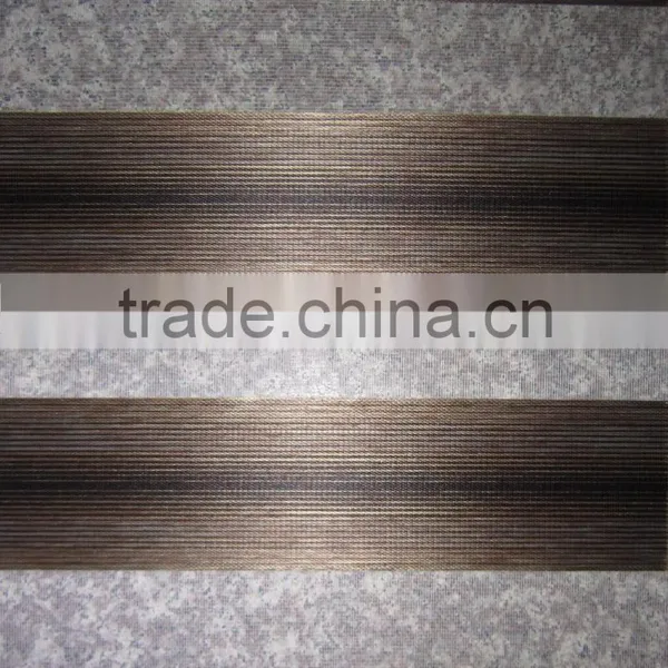 QINGMIAO Double Layer Blackout Roller Zebra Blinds photo-2