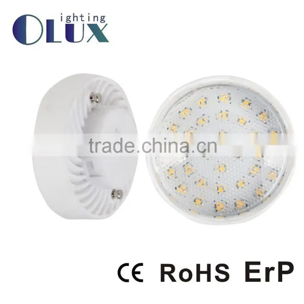 Energy Saving Light GX53 Led Lamp 120degree AC220-240V 2835SMD LED GX53 Lighting Bulb 5.5W Plastic Housing GX53 Led Bulb photo-2