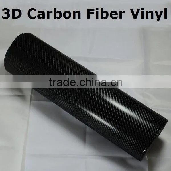 Monomeric Embossed PVC Film 160mic 3d Carbon Fiber Vinyl Roll