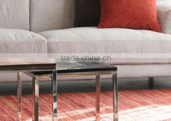 SK1301S -ABC Metal Base Rustic Wood Nesting Table photo-3