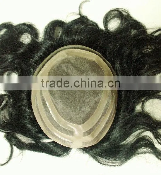 Best Quality Human Hair Stock Toupee Cheap Toupee For Men Quality Choice photo-3