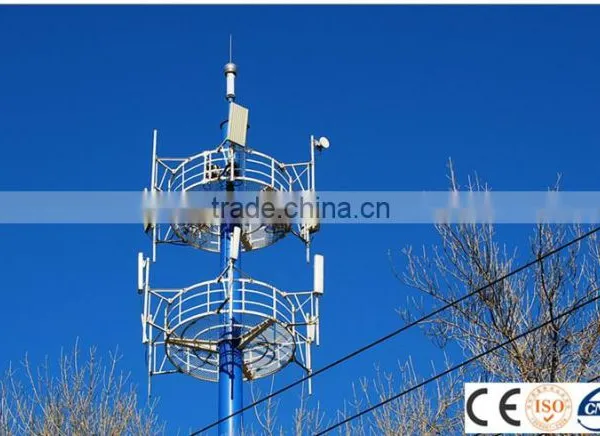 Hot Dip Galvanized Telephone 4G Microwave Pole photo-5
