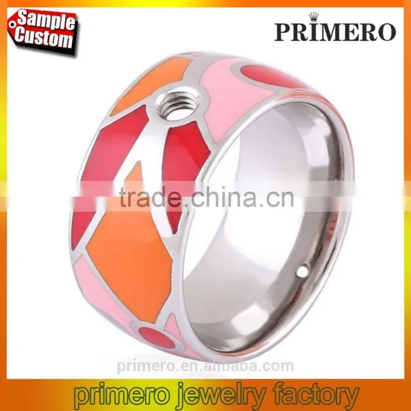 Vintage Style Enamel Wedding Finger Rings Women Jewelry Engraving Letter