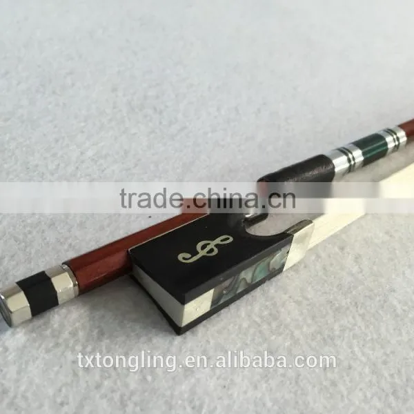 Brazil Wood Violin Bow With Musical Note Violin Bow Frogs Hair Bows With Clips photo-3