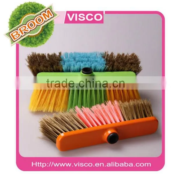 Plastic Broom With Pvc Coated Wooden Broom Handle,VA114 photo-6