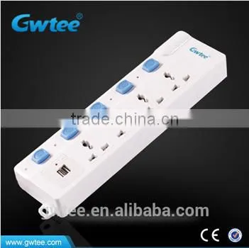 4-way Universal Extension Socket With Cable,power Board Outlet photo-6